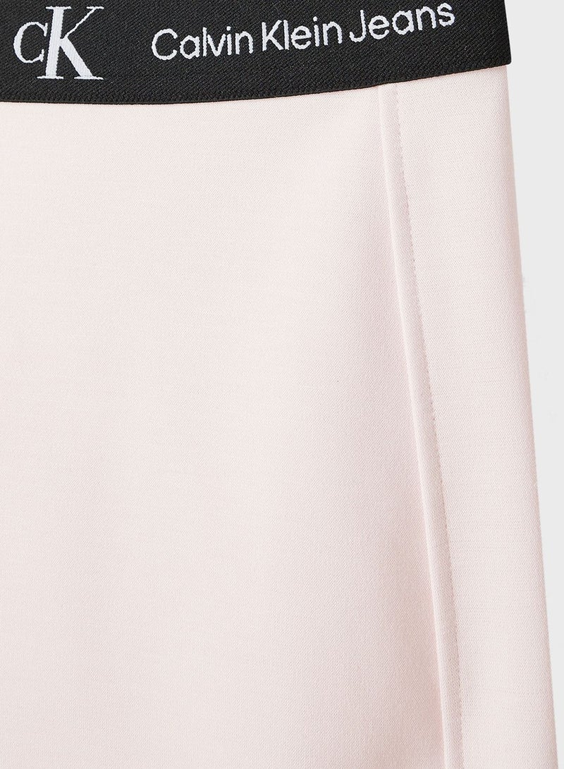 Kids Logo Tape Milano Jersey Skirt