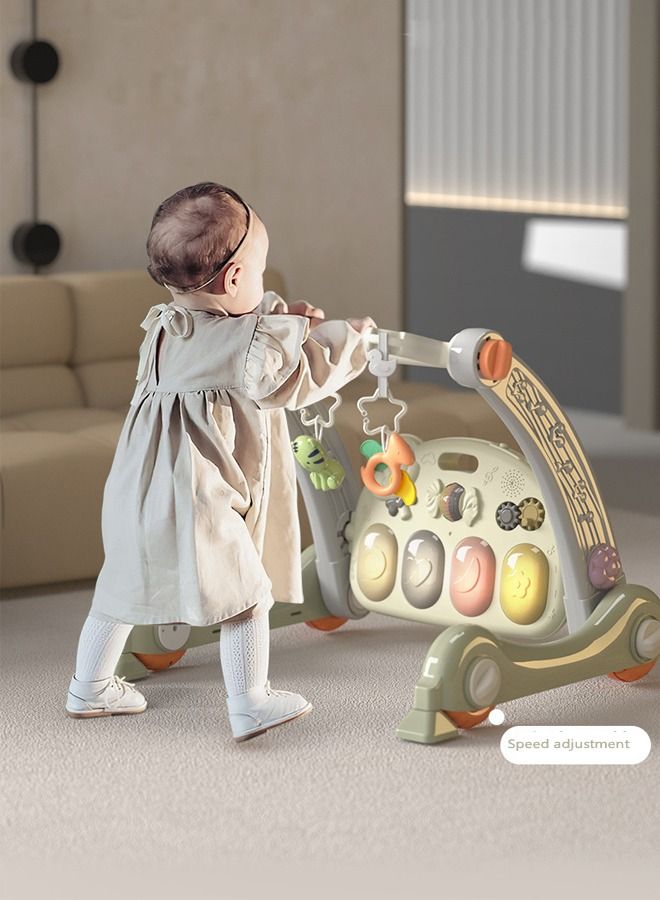 2 in 1 Multifunction Piano & Fitness Rack Walker For Children Play Together