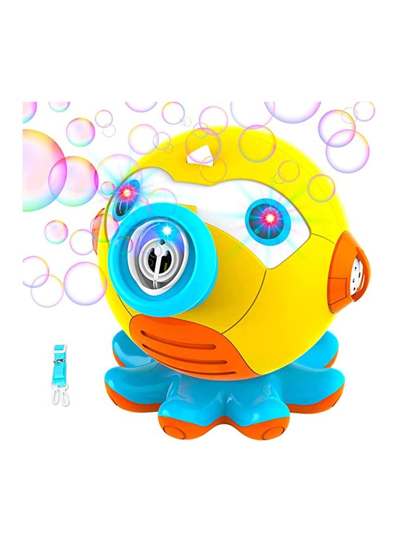 Bubble Machine, Bubble Blower for Toddlers Octopus Auto Bubble Maker with Light for Kids Automatic Outdoor Indoor Bubble Maker Toy