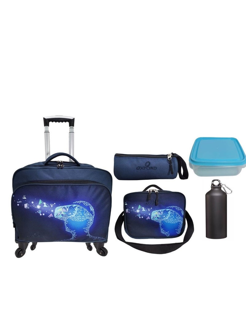 Pilot case Trolley 4 wheels -5pcs set