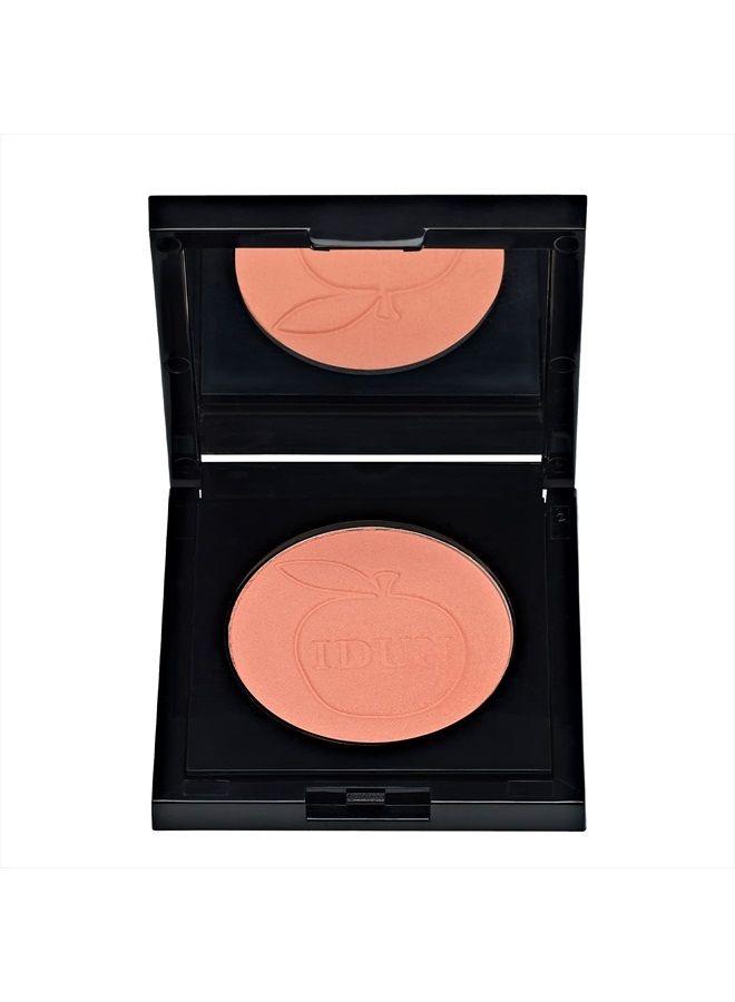 Idun Minerals - Mineral Blush - Pressed Powder - Infused With Highly Purified Mineral Pigments - Glides On Smoothly - Offering Intense Color Payoff And Naturally Healthy Skin - Hallon - 0.18 Oz