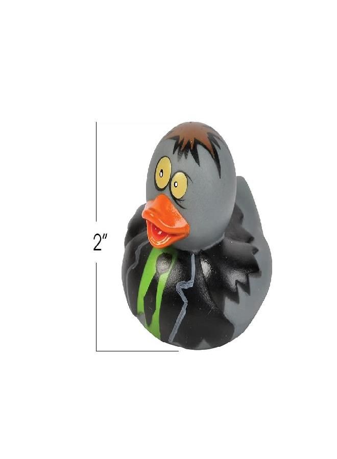 ArtCreativity 2 Inch Zombie Rubber Duckies for Kids, Pack of 12, Variety of Designs and Colors, Trick or Treat Supplies, Goodie Bag Fillers, Party Favors, Halloween Themed Bathtub Toys