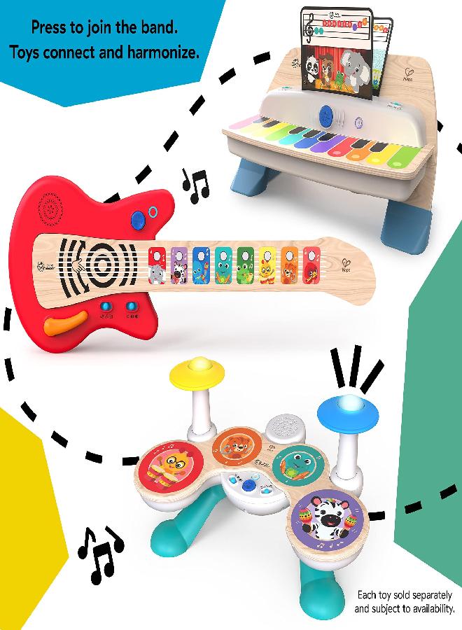 Baby Einstein Together in Tune Drums Safe Wireless Wooden Musical Toddler Toy, Magic Touch Collection, Age 12 Months+