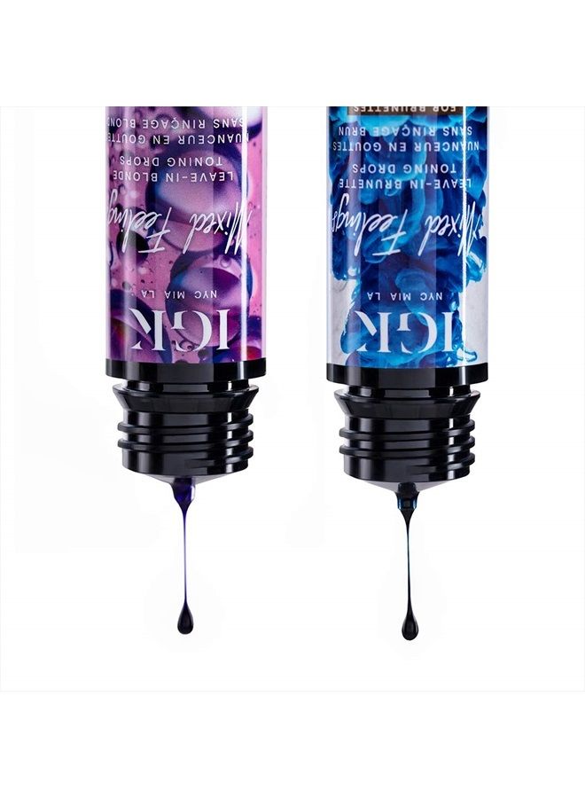 MIXED FEELINGS Leave-In Blonde Toning Drops | Brighten + Neutralize Brass | Vegan + Cruelty Free | 1 Oz