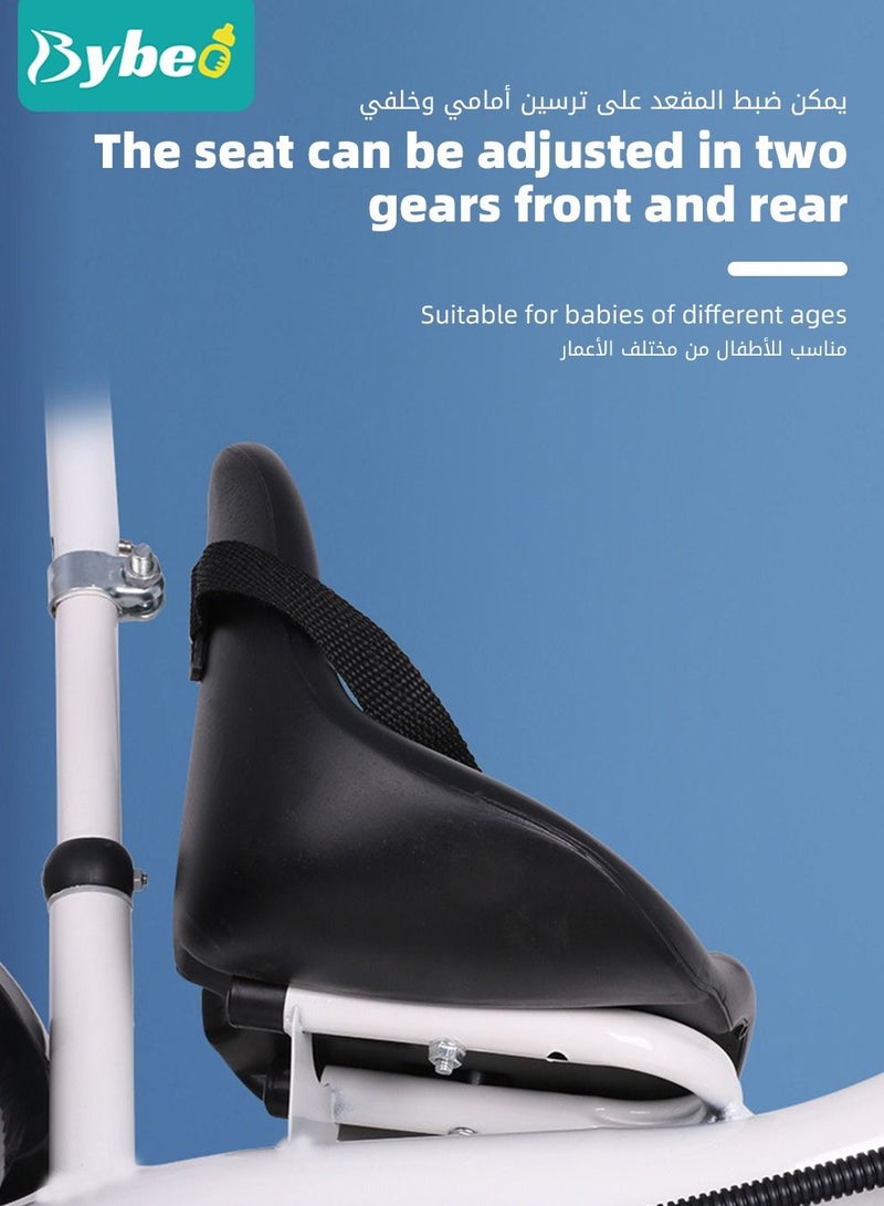 3-in-1 Kids Tricycle, Toddler Trike Bike - Perfect Ride-On Tricycle with Removable Parent Handle, Backrest, Safety Belt for Children Boys & Girls