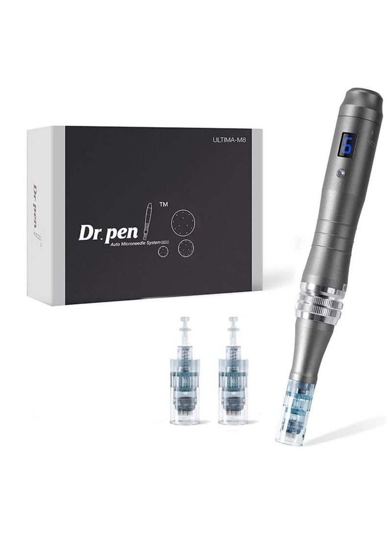 Dr Pen M8 Microneedle Pen, Rechargeable, Derma pen for Face Home, Adjustable 0 to 2.5mm,