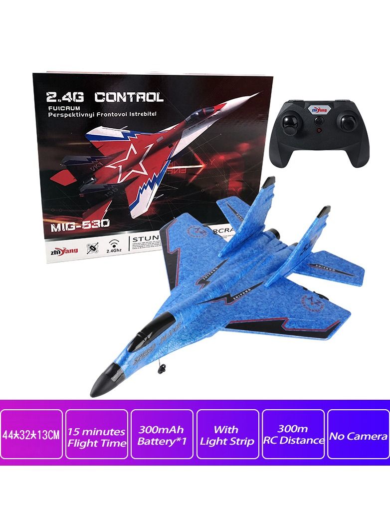 RC Foam Aircraft Remote Control Airplane Foam Toys for Children ZY530 Blue