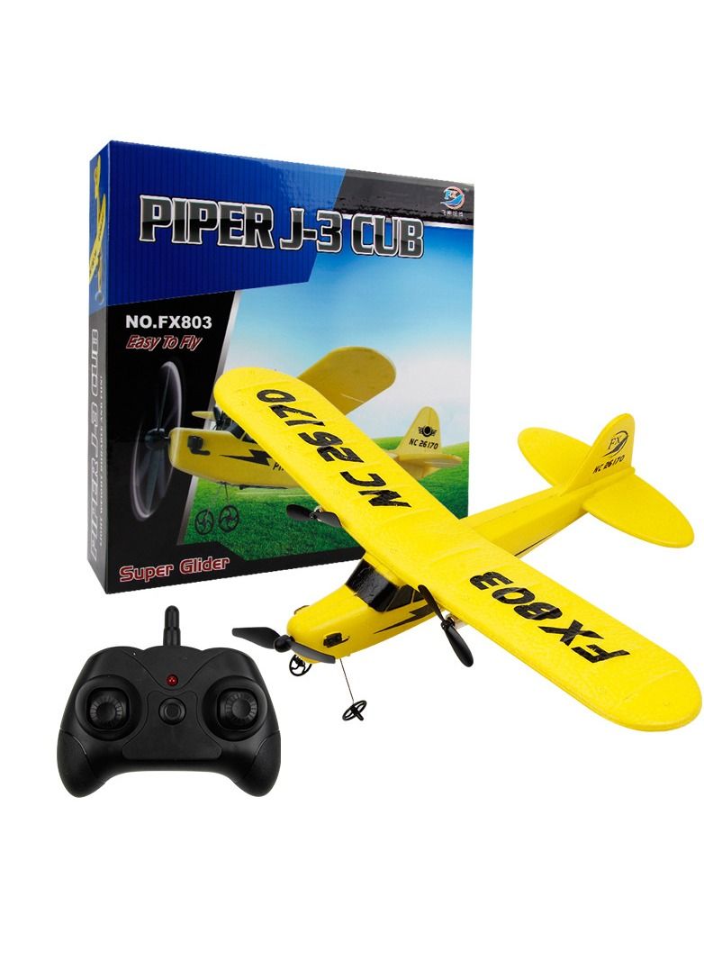 RC Foam Aircraft Remote Control Airplane Foam Toys for Children FX803 With Box Yellow