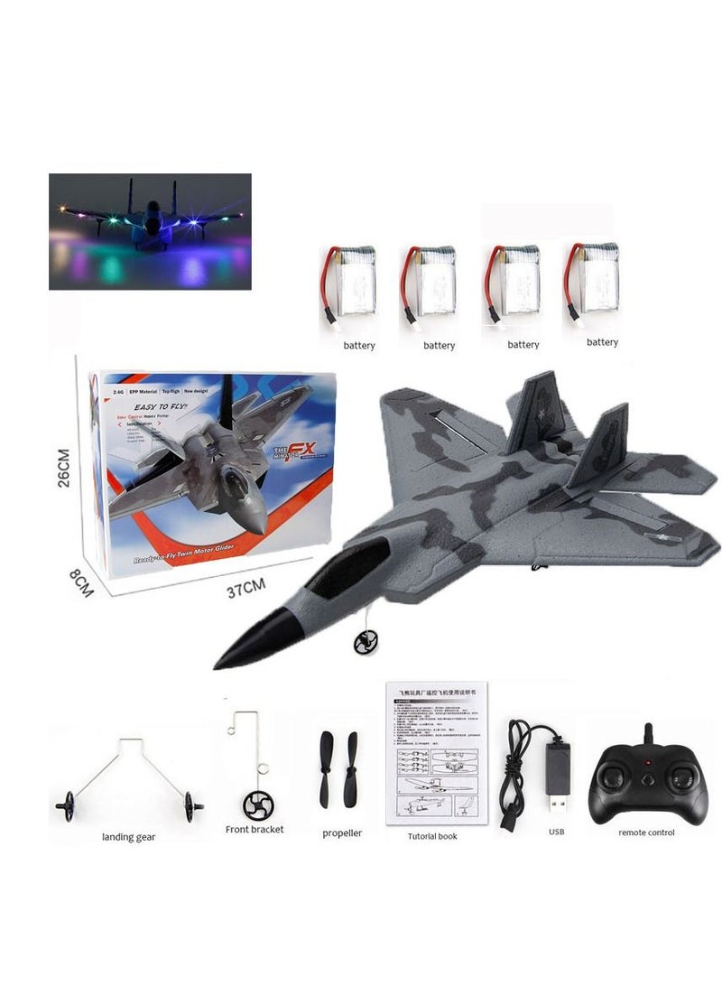 RC Remote Radio Control Drones Airplanes F22 four Battery Toy Kids Gift
