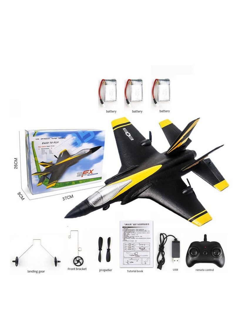 RC Remote Radio Control Drones Airplanes Black three Battery Toy Kids Gift