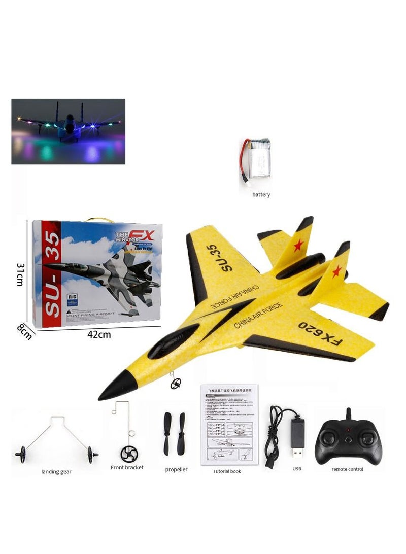 RC Remote Radio Control Drones Airplanes Yellow one Battery Toy Kids Gift
