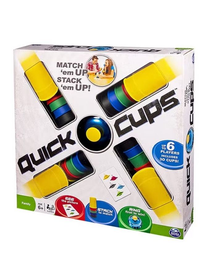 Quick Cups Multicolour Match And Stack 30-Cups Set Game For Kids (2-6 Player)