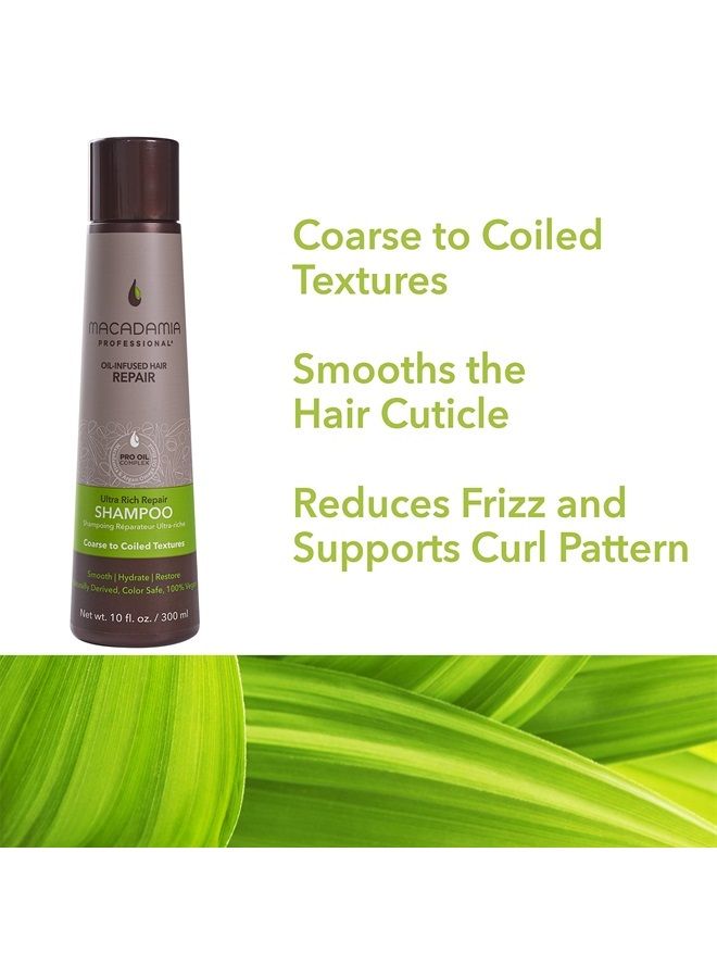 Hair Care Sulfate & Paraben Free Natural Organic Cruelty-Free Vegan Hair Products Ultra Rich Hair Repair Shampoo, 10oz (packaging may vary)