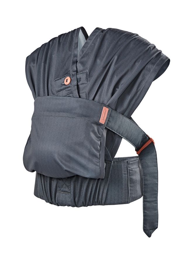 Hug And Cuddle Adjustable Hybrid Wrap Baby Carrier With Quilted Privacy Cover Built-In Storage Pouch From 0 Months And Above