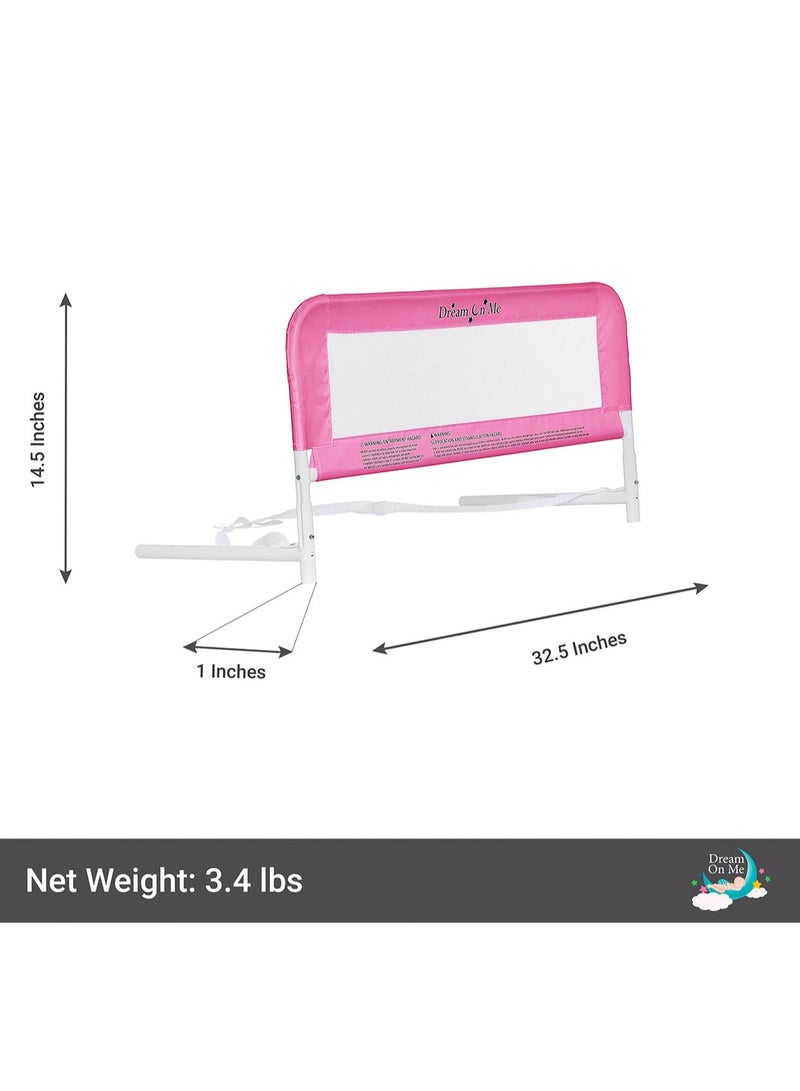 Breathable Mesh  Safety Bed Rail-Pink