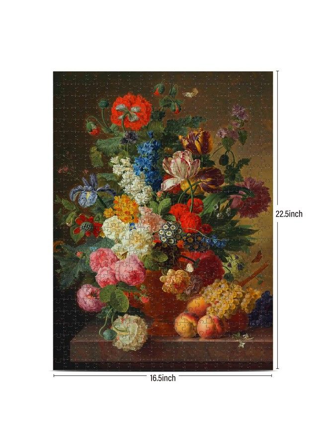 1000 Piece Puzzles For Adults Vase Flower Grapes Peaches Jigsaw Puzzle 1000 Pieces Jan Frans Van Dael Officially Licensed High Resolution No Dust Classic Artistic Puzzle