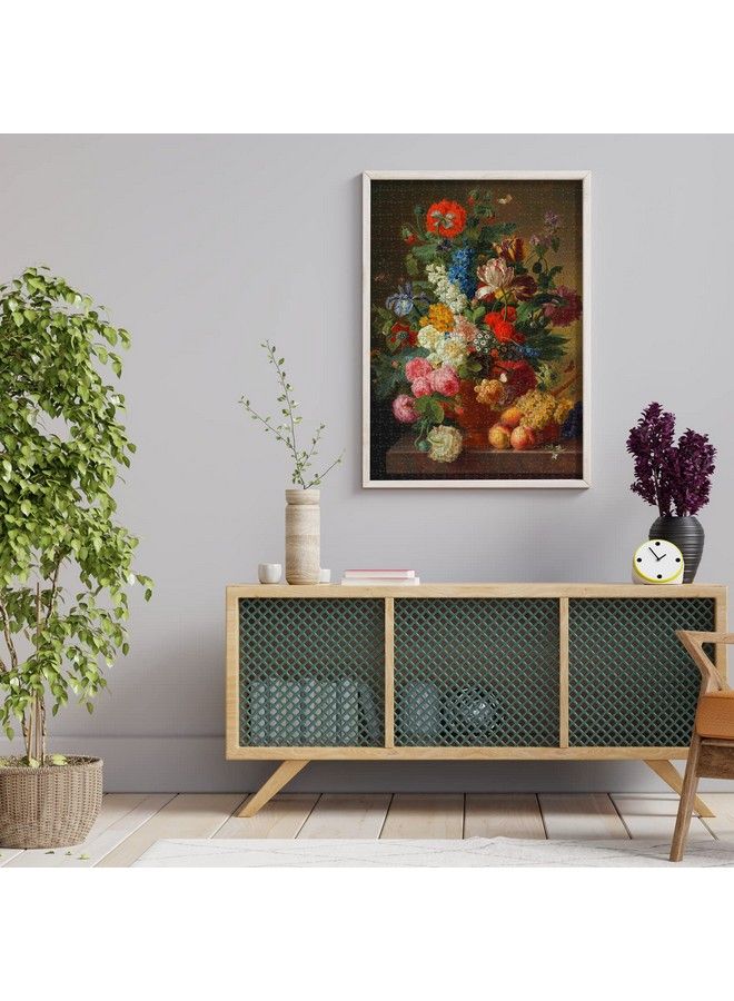 1000 Piece Puzzles For Adults Vase Flower Grapes Peaches Jigsaw Puzzle 1000 Pieces Jan Frans Van Dael Officially Licensed High Resolution No Dust Classic Artistic Puzzle