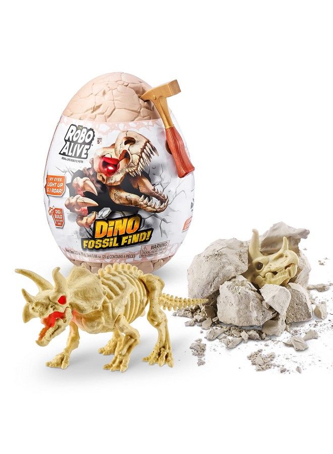 Dino Fossil Find Triceratops By Zuru Excavate Dinosaur Fossils Digging Kit Collectible Toy With Slime Multicolor