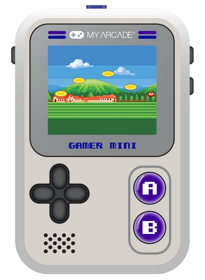 Gamer Mini Classicpurple: Miniature Handheld Gaming System Packed With 160 Games 1.8 Color Display (Dgun3924) Small