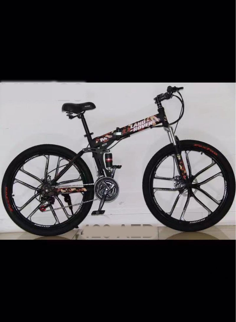 24-speed folding mountain bike 26 inch alloy wheels