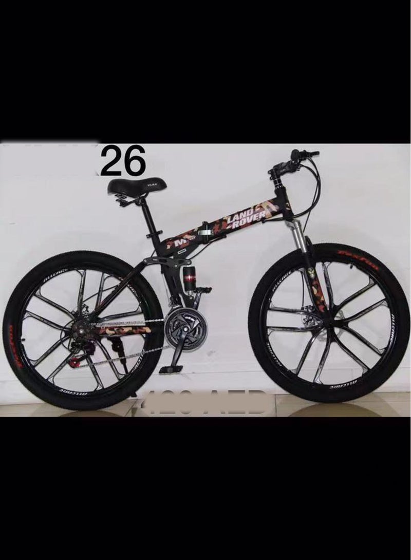 24-speed folding mountain bike 26 inch alloy wheels