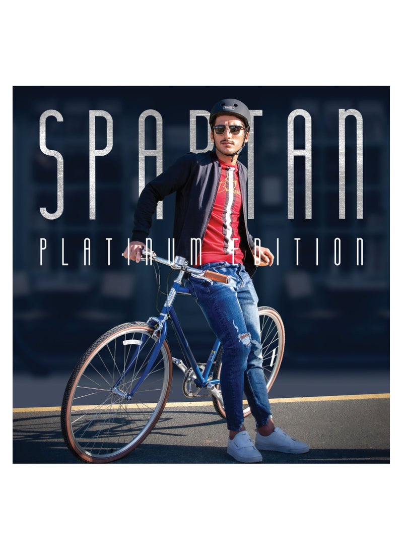 Spartan 700C Platinum City Bicycle Matte Navy