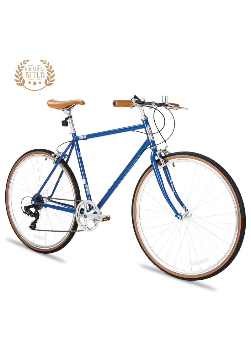 Spartan 700C Platinum City Bicycle Matte Navy