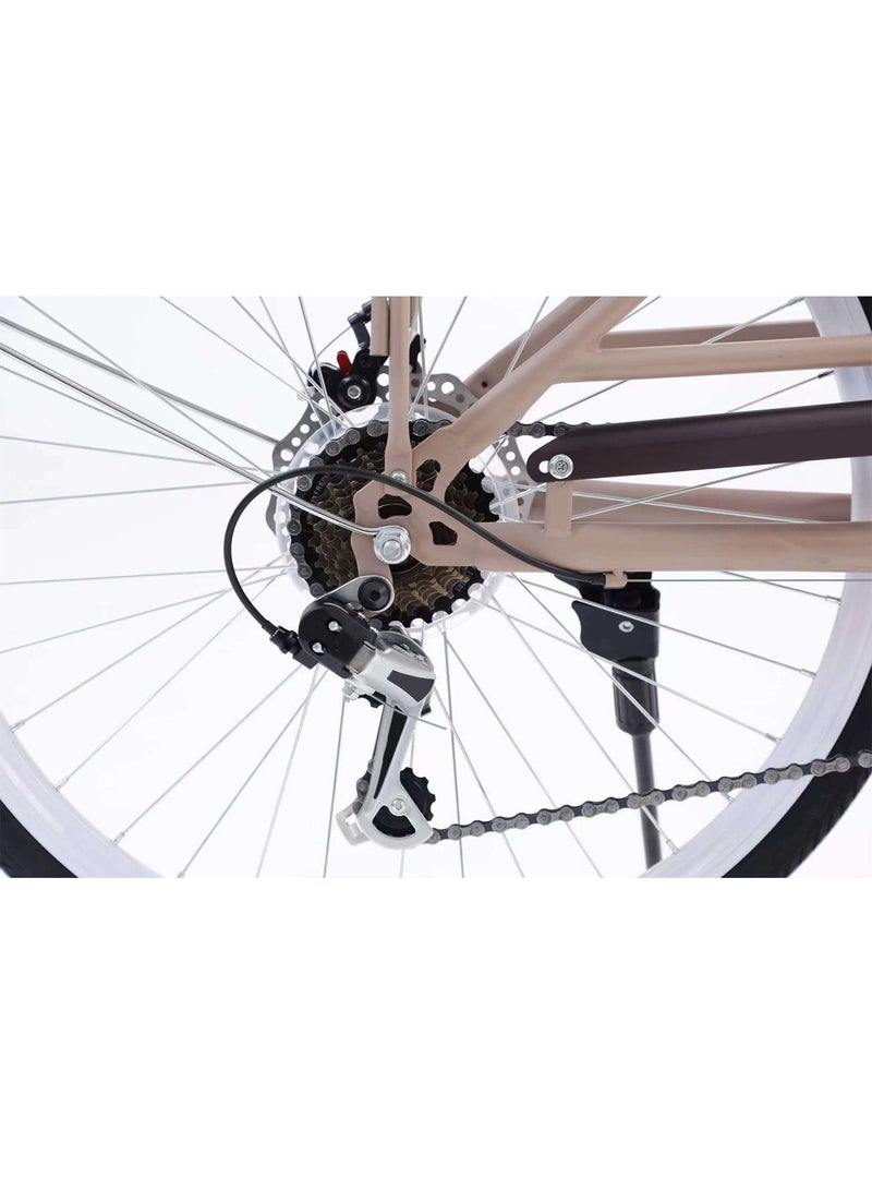Lady bike Cycle Women's City Bike with Rear Rack Shimano Gear 7 speed 24 Inch Cycle