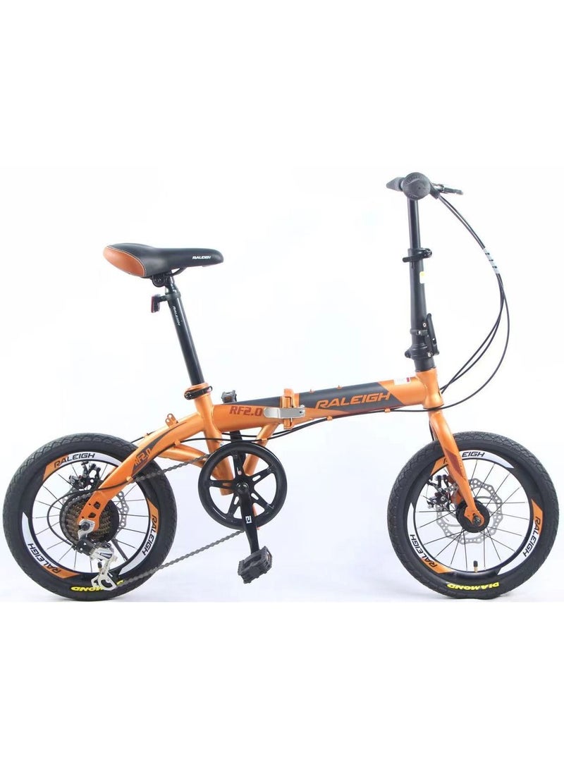 Raleigh 16 Inch Carbon Steel Foldable City Bike and Custom 7-Speed Foldable Bike
