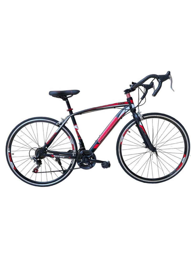 Light Steel Frame 700C  Bike 21-Speed Road Racing For Adults
