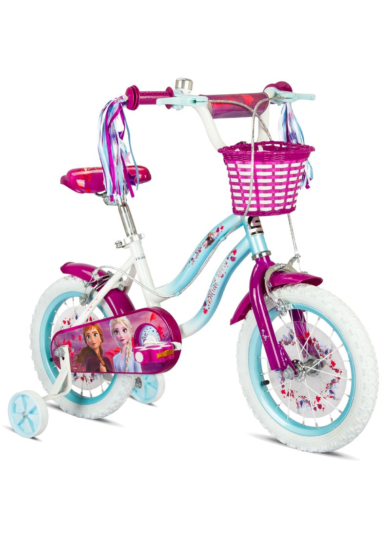 Spartan Bicycle for Kids Ages 3 4 5 6 7 | Disney Frozen Premium | Little Children Girls bike With Training Wheels | 12 Inch Size
