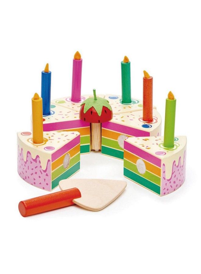 Pretend Play Food Birthday Cake Develops Social Skills And Imaginative Play For Children 3+ (Rainbow Birthday Cake)