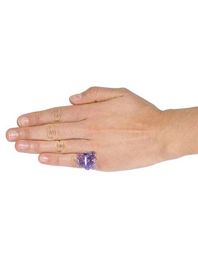 Plastic Glitter Rings 144 Assorted Colors And Designs