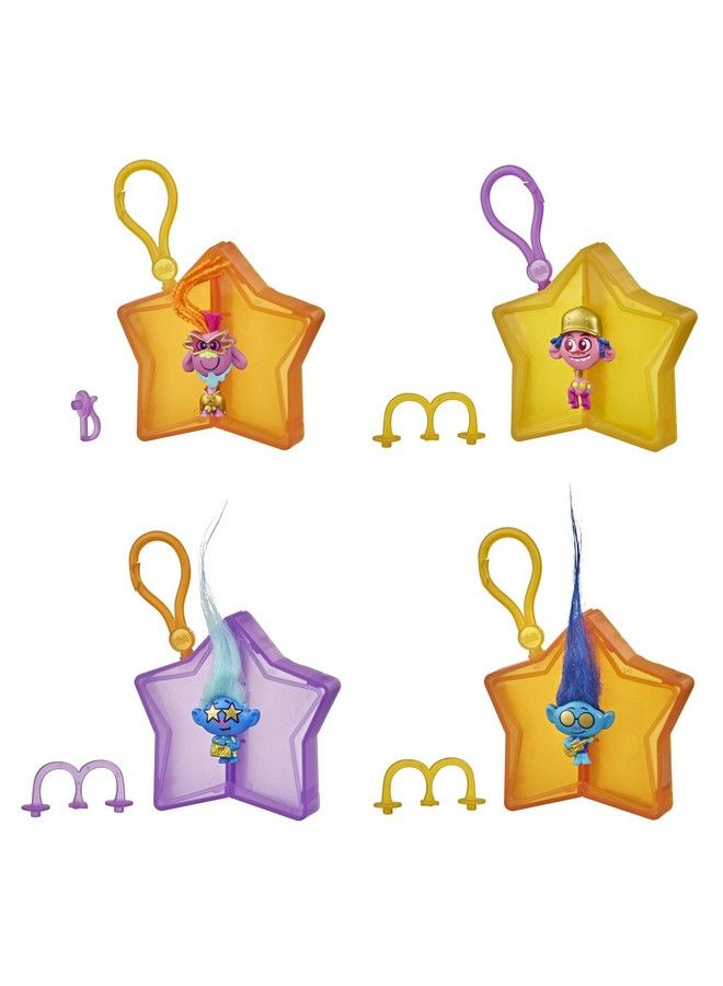 Dreamworks World Tour Tiny Dancers Surprise 4Pack Series 4 Tiny Dancers Dolls Clips Rings And Glasses Toy For Kids 4 And Up