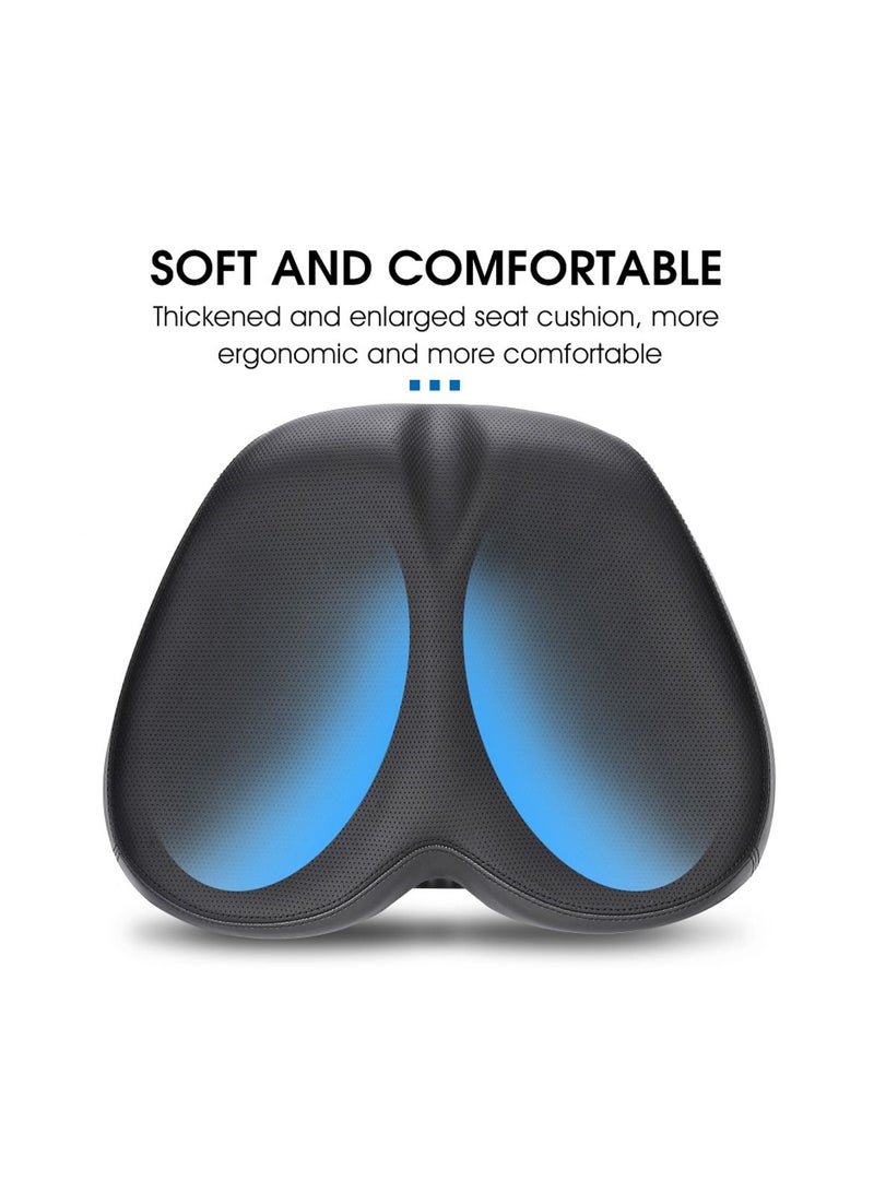 Ergonomic Bicycle Replacement Saddle, Soft Widen Thicken Road Bike Cushion, Long Distance Riding Comfortable Shockproof Cycle Seats