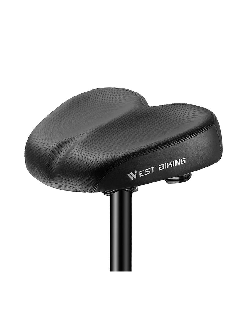 Ergonomic Bicycle Replacement Saddle, Soft Widen Thicken Road Bike Cushion, Long Distance Riding Comfortable Shockproof Cycle Seats