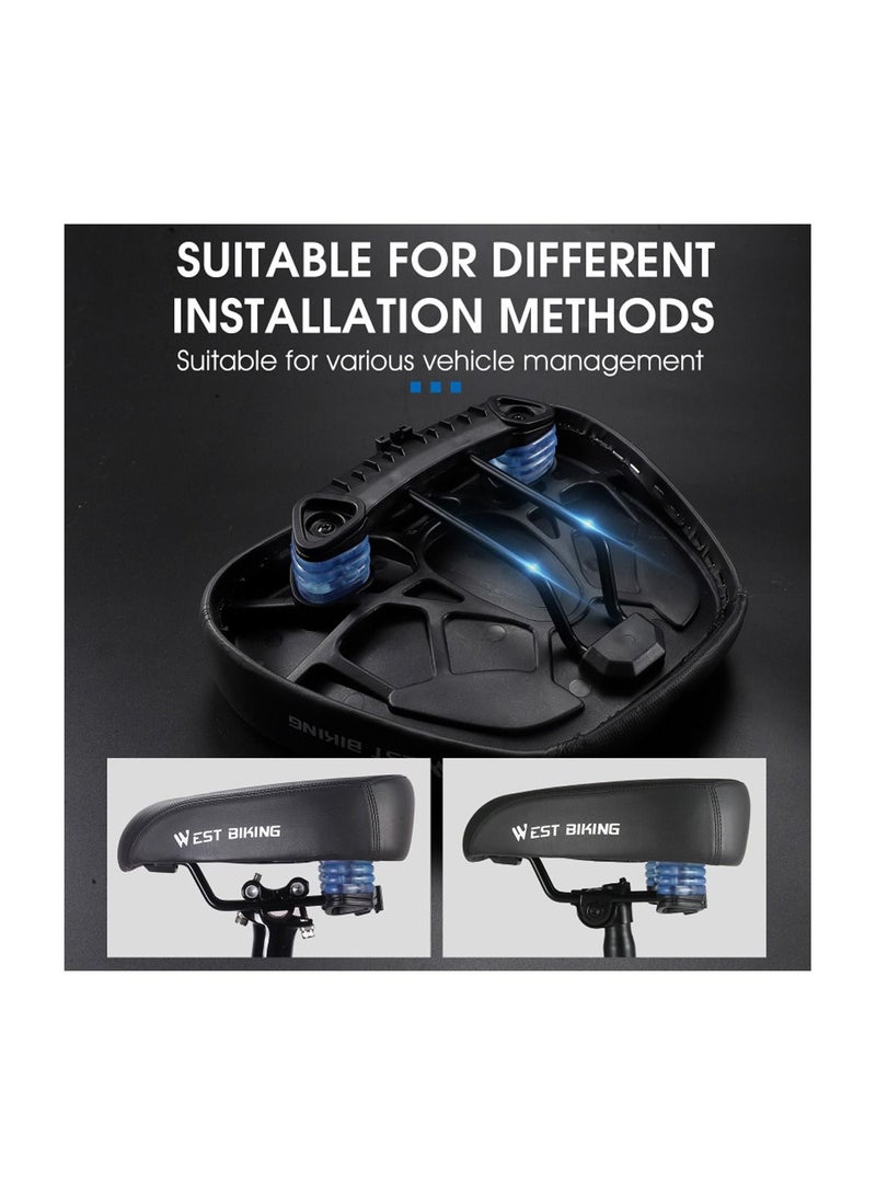 Ergonomic Bicycle Replacement Saddle, Soft Widen Thicken Road Bike Cushion, Long Distance Riding Comfortable Shockproof Cycle Seats