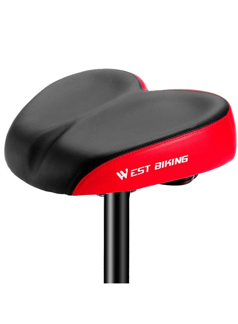 WEST BIKING Ergonomic Bicycle Replacement Saddle Soft Widen Thicken Road Bike Cushion Long Distance Riding Comfortable Shockproof Cycling Seats