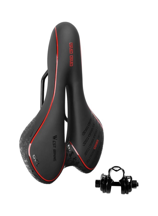 PU Leather Bicycle Saddle 9.84x5.51x1.37inch