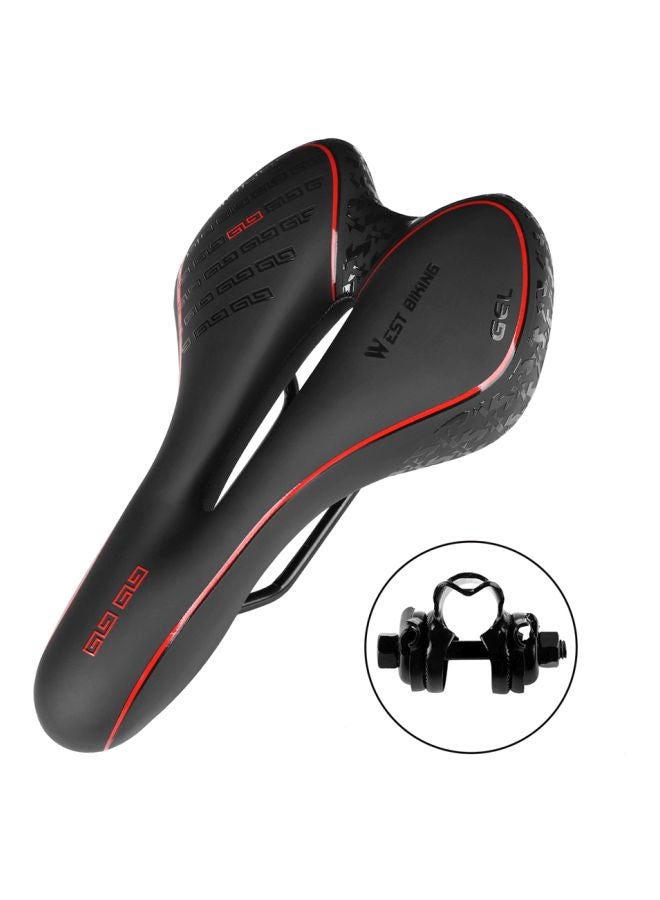 PU Leather Bicycle Saddle 9.84x5.51x1.37inch
