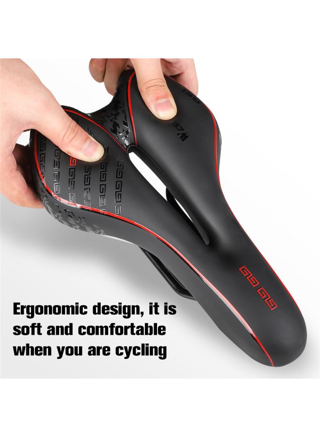PU Leather Bicycle Saddle 9.84x5.51x1.37inch