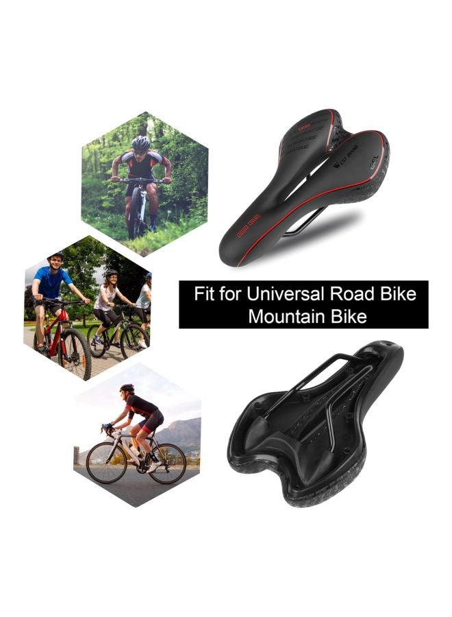 PU Leather Bicycle Saddle 9.84x5.51x1.37inch