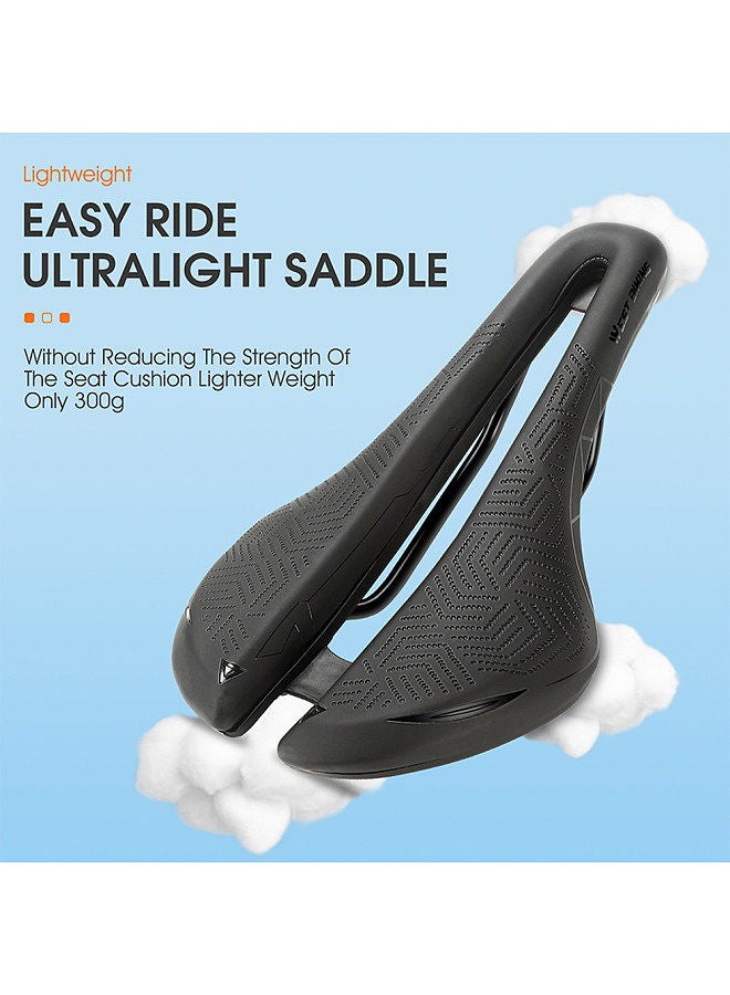 WEST BIKING Hollow Breathable Bike Saddle Bicycle Seats Soft Cycling Cushion PU Waterproof Bike Saddle Cycling Accessories