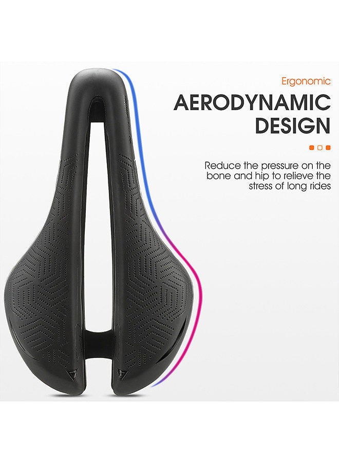 WEST BIKING Hollow Breathable Bike Saddle Bicycle Seats Soft Cycling Cushion PU Waterproof Bike Saddle Cycling Accessories
