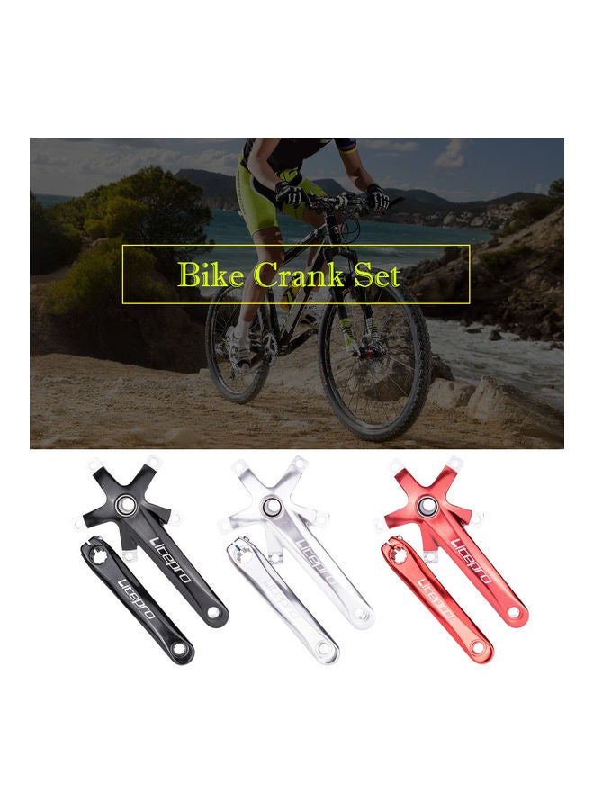 Bike Crank Set Bicycle Bottom Brackets 170MM 130 BCD Foling Bike Crankset Bike Crank Arm with Chainring Bolts 0.835kg