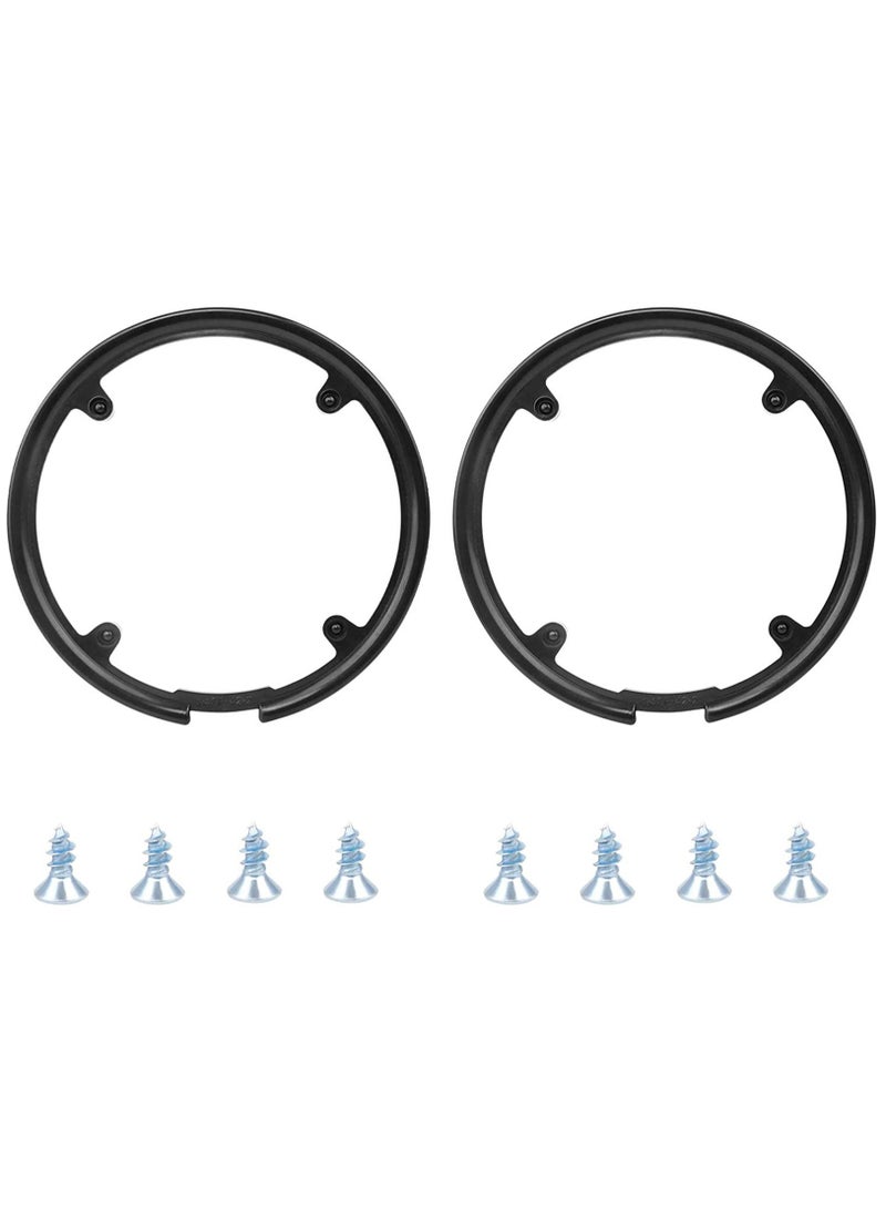 2 PCS Bike Chain Guard Protector, Bicycle Sprocket Cover Wheel Crankset Protector 42/44T Chainring Plastic Accessories for Mountain Bike, Black