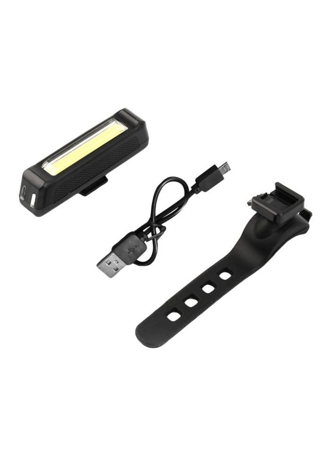 LED USB Rechargeable Bicycle Head Light 8x1.6x2.2cm