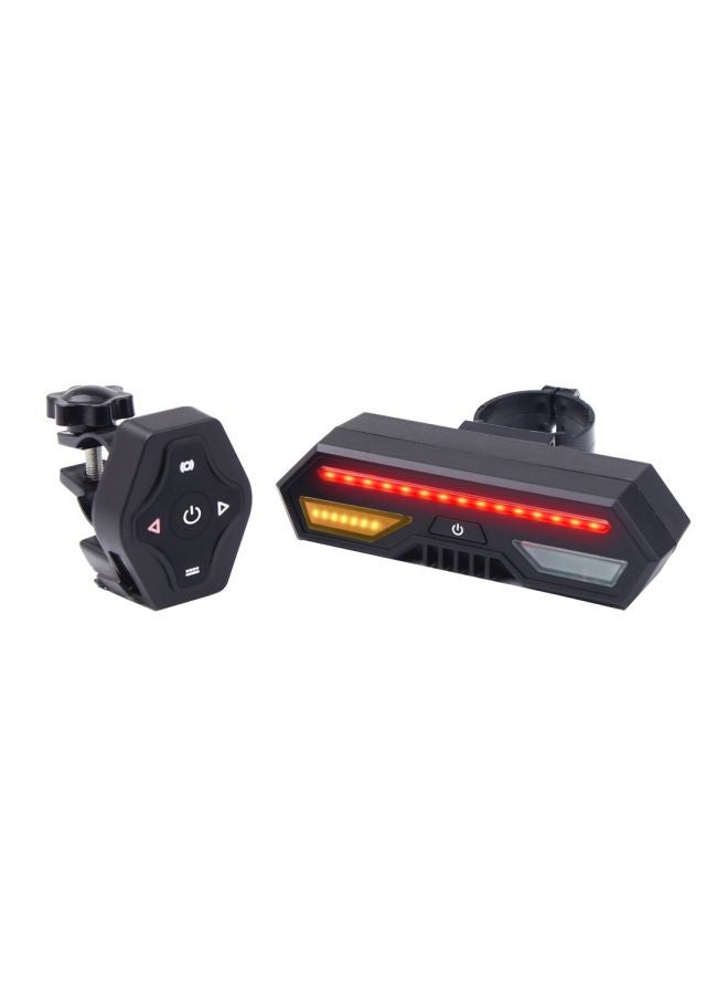 Wireless LED Bicycle Tail Lamp With Remote Control 4.4x1.2x1.3inch