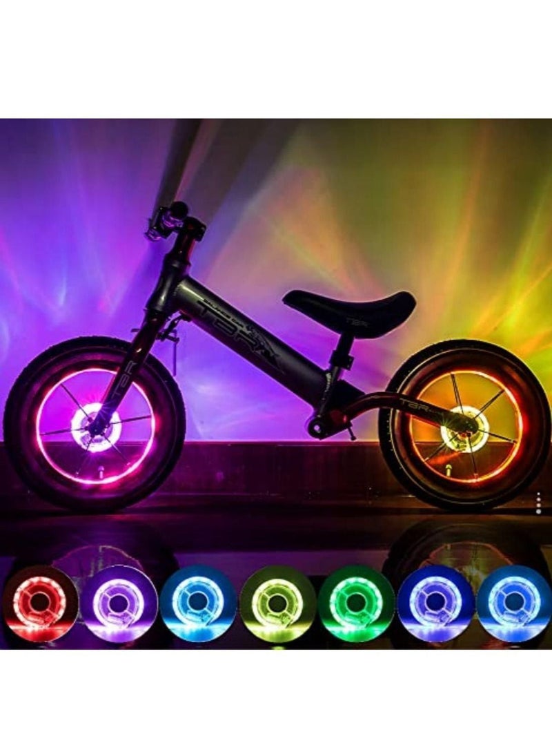 LED Bike Wheel Light，Night Cycling Bicycle Light，IP55 Waterproof, Easy Install and Fits Most Bikes, Not Affect Riding, USB Rechargeable