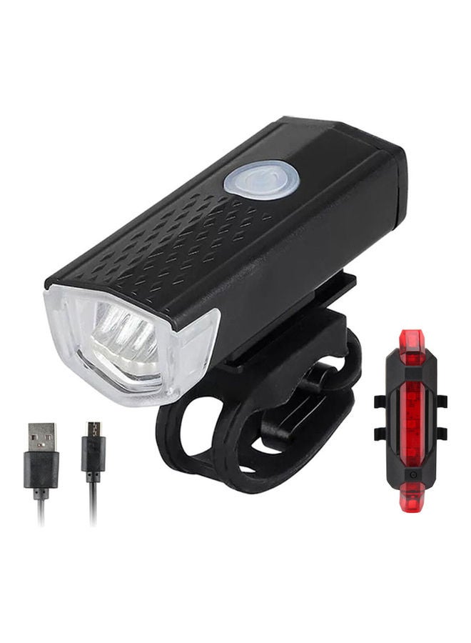 USB Bicycle Front Light And Tail Light Set